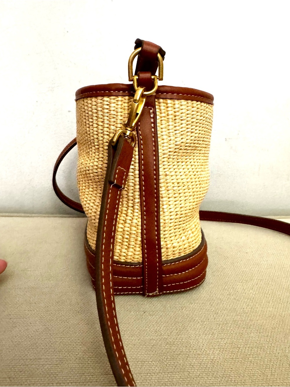 MNG Mango Raffia Crossbody Bag - Picture 7 of 15